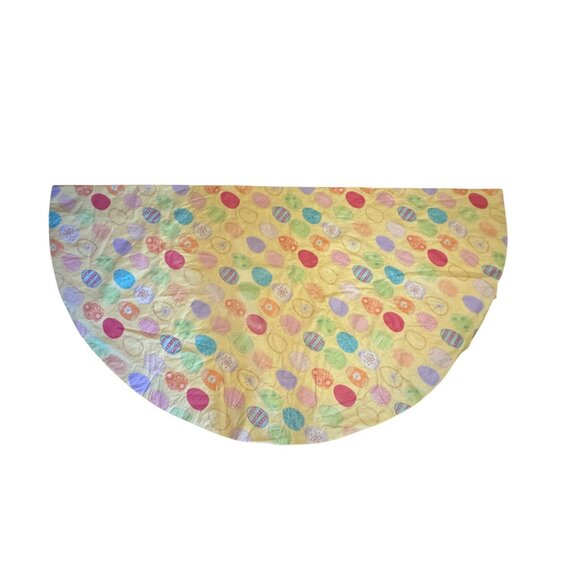 Easter Egg Pattern Quilted Tree Skirt round - Picture 2 of 6